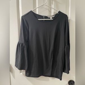 Downeast // black bell sleeves blouse
